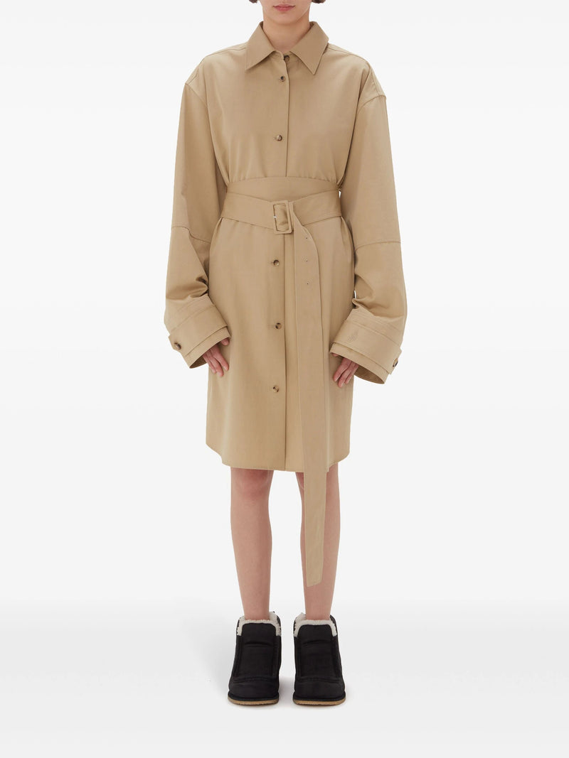 double - wrap trench dress - LISKAFASHION