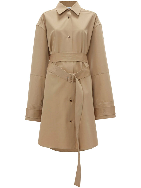 double - wrap trench dress - LISKAFASHION