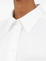 drop - shoulder cotton shirt - LISKAFASHION