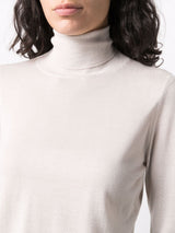 fine - knit roll - neck jumper - LISKAFASHION