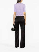 flared cotton trousers - LISKAFASHION