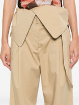 foldover trench trousers - LISKAFASHION