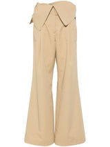 foldover trench trousers - LISKAFASHION