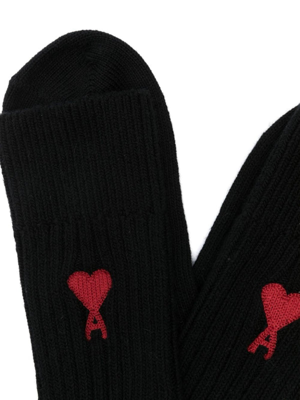 intarsia - knit logo socks (pack of three) - LISKAFASHION