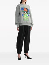 JW Anderson logo - embroidered elasticated - waist track pants - LISKAFASHION