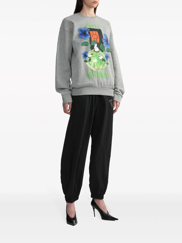 JW Anderson logo - embroidered elasticated - waist track pants - LISKAFASHION