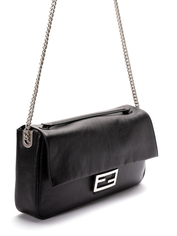 leather baguette shoulder bag - LISKAFASHION