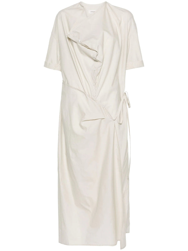 LEMAIRE short-sleeve wrap dress - LISKAFASHION