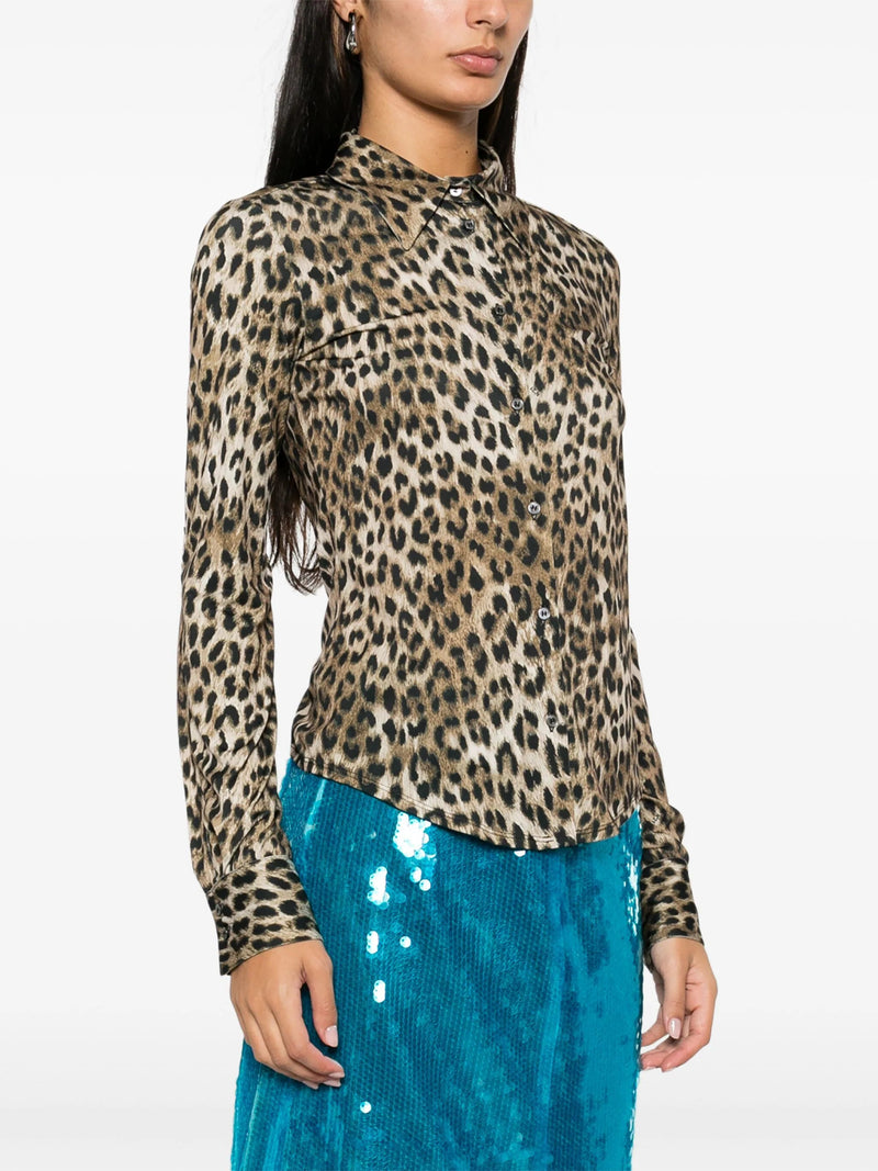 leopard - print blouse - LISKAFASHION