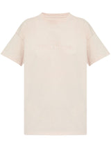 logo - embroidered cotton t-shirt - LISKAFASHION