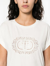 logo-plaque cotton T-shirt - LISKAFASHION