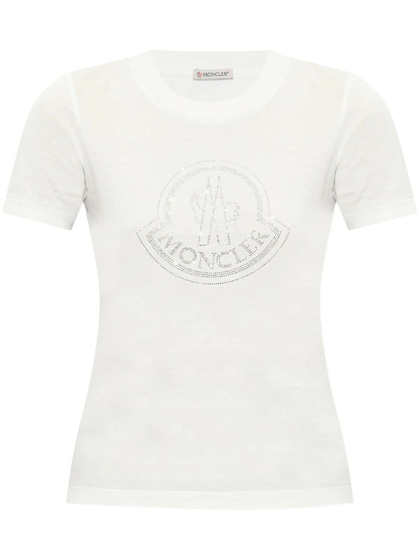 logo - print cotton T - shirt - LISKAFASHION