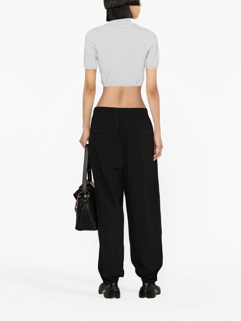 logo - print track pants - LISKAFASHION