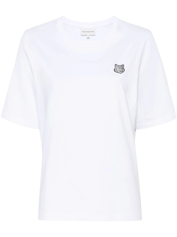 Maison Kitsuné Fox-appliqué T-shirt - LISKAFASHION