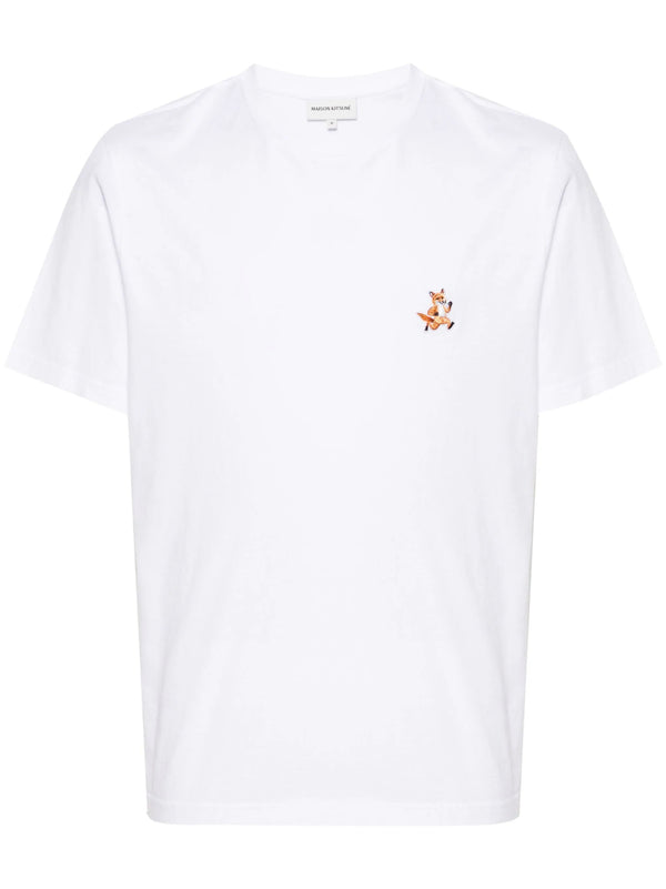 Maison Kitsuné logo-print cotton T-shirt - LISKAFASHION