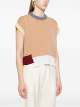 Marni colourblock cashmere top - LISKAFASHION