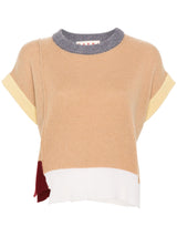 Marni colourblock cashmere top - LISKAFASHION