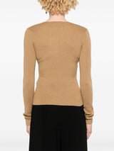 Max Mara V - neck ribbed jumper - LISKAFASHION