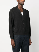 mélange - effect wool blend cardigan - LISKAFASHION