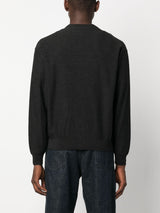 mélange - effect wool blend cardigan - LISKAFASHION