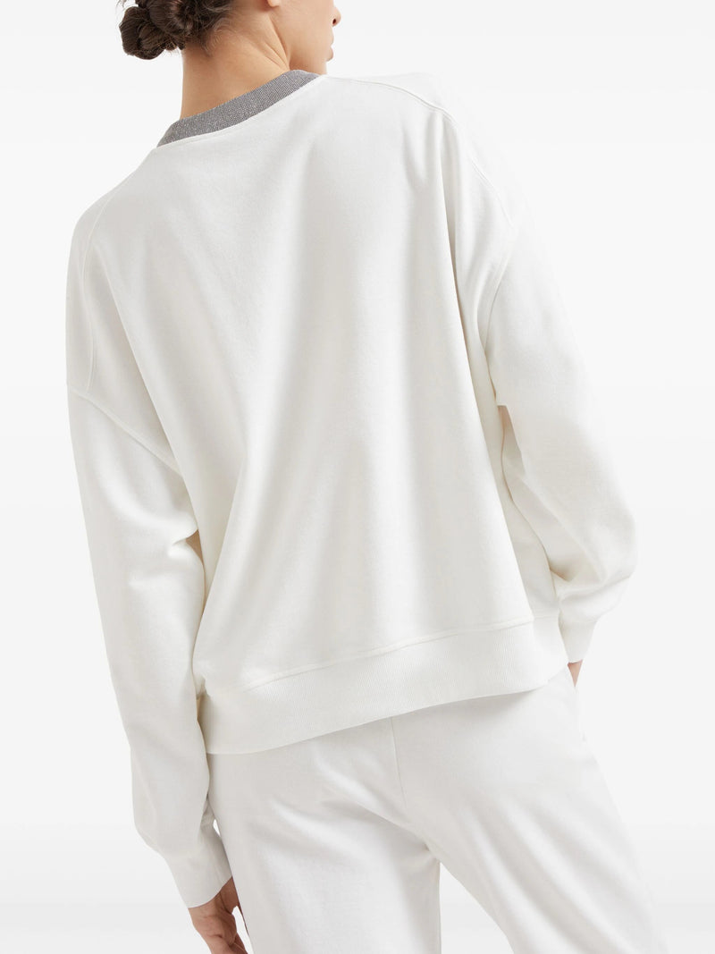 Monili - chain cotton sweatshirt - LISKAFASHION