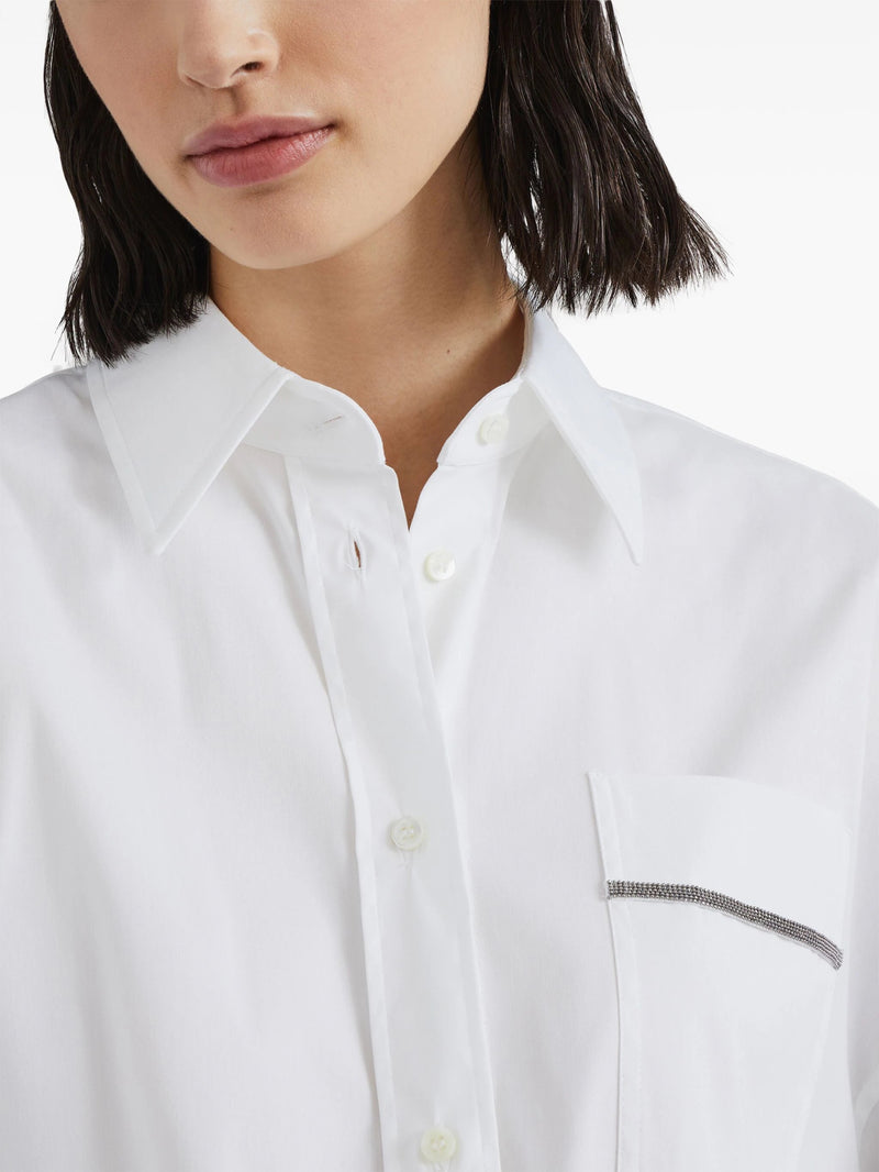 Monili - detail long - sleeve shirt - LISKAFASHION