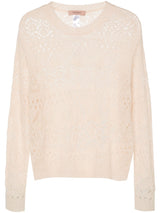 openwork crochet jumper - LISKAFASHION