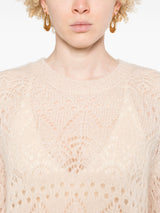 openwork crochet jumper - LISKAFASHION