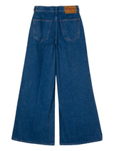 organic - cotton wide - leg jeans - LISKAFASHION