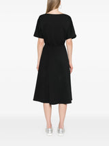 panelled A - line midi dress - LISKAFASHION