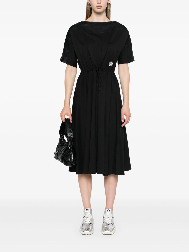 panelled A - line midi dress - LISKAFASHION