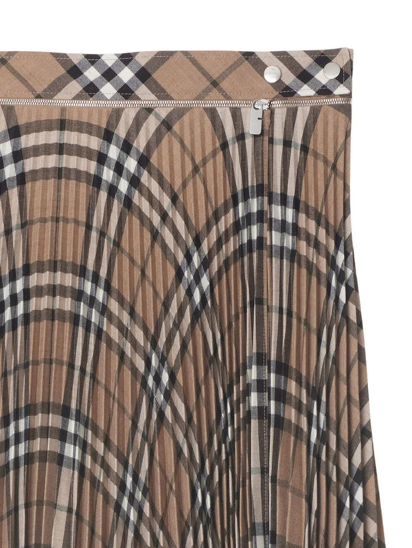 pleated check skirt - LISKAFASHION