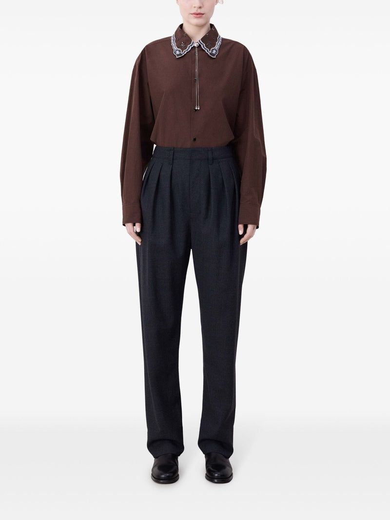 pleated tailored trousers - LISKAFASHION