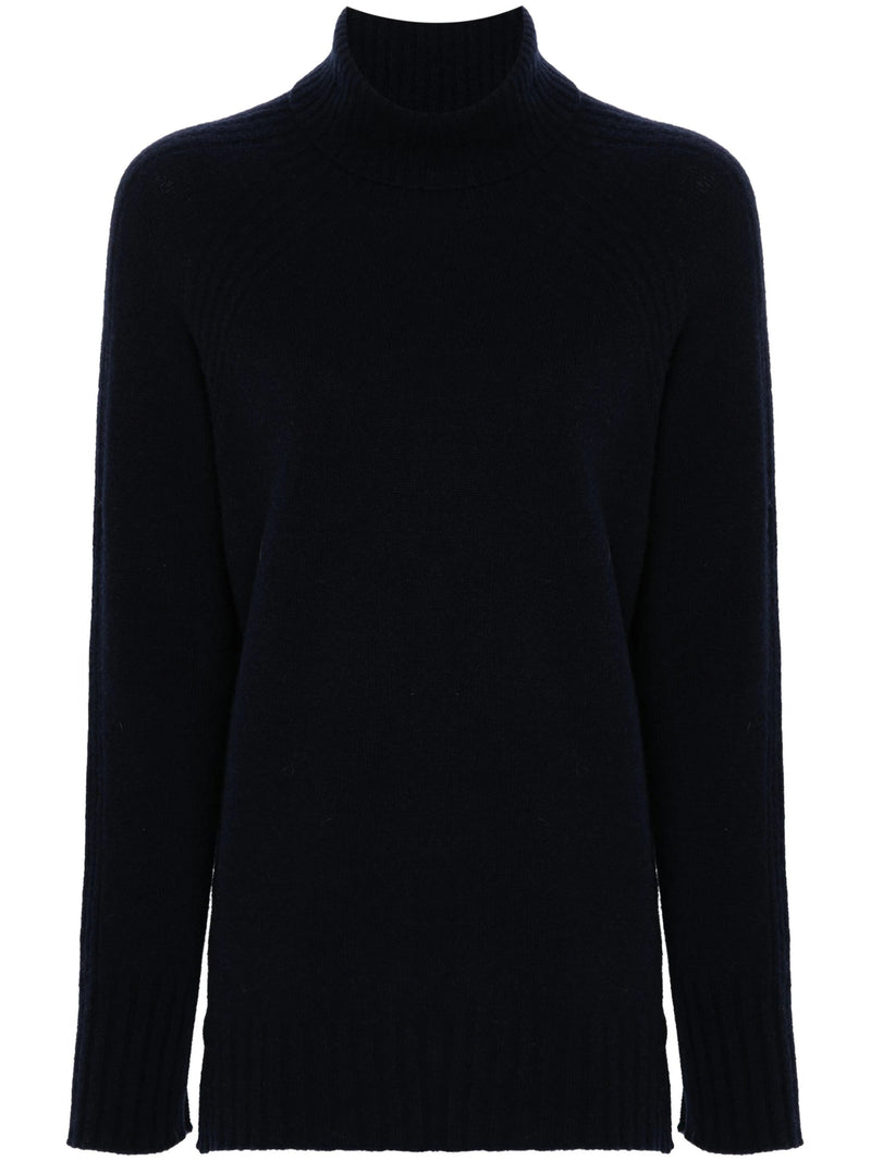 roll - neck wool - cashmere blend jumper - LISKAFASHION