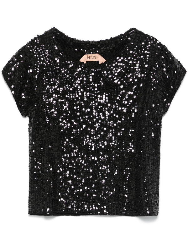 sequinned top - LISKAFASHION