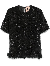 sequinned top - LISKAFASHION