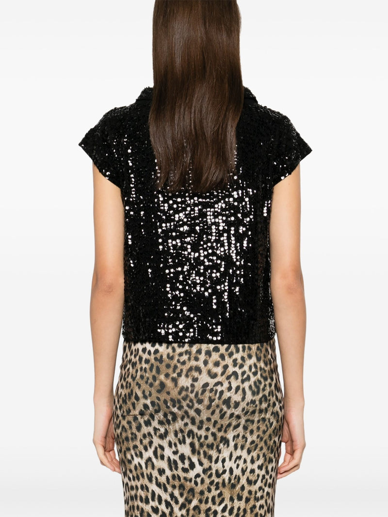 sequinned top - LISKAFASHION