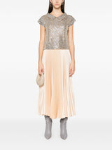 sequinned top silver - LISKAFASHION