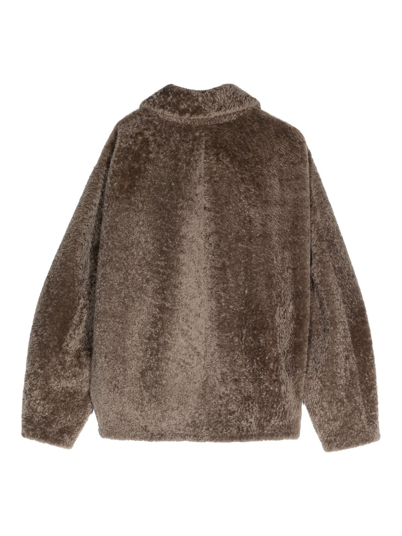 shearling jacket - LISKAFASHION