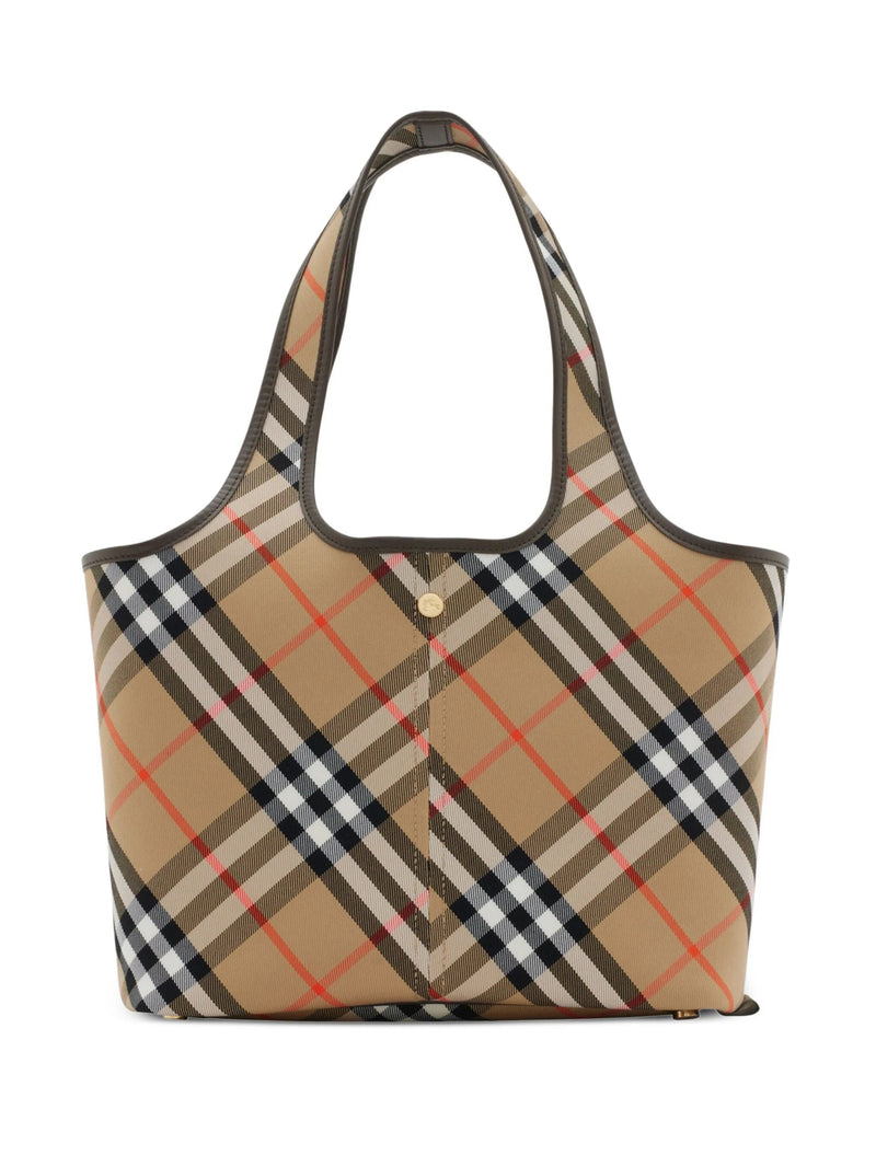 small check tote bag - LISKAFASHION