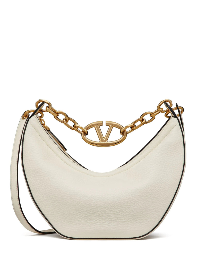 small VLogo Moon leather shoulder bag - LISKAFASHION