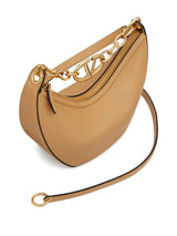 small VLogo Moon leather shoulder bag - LISKAFASHION