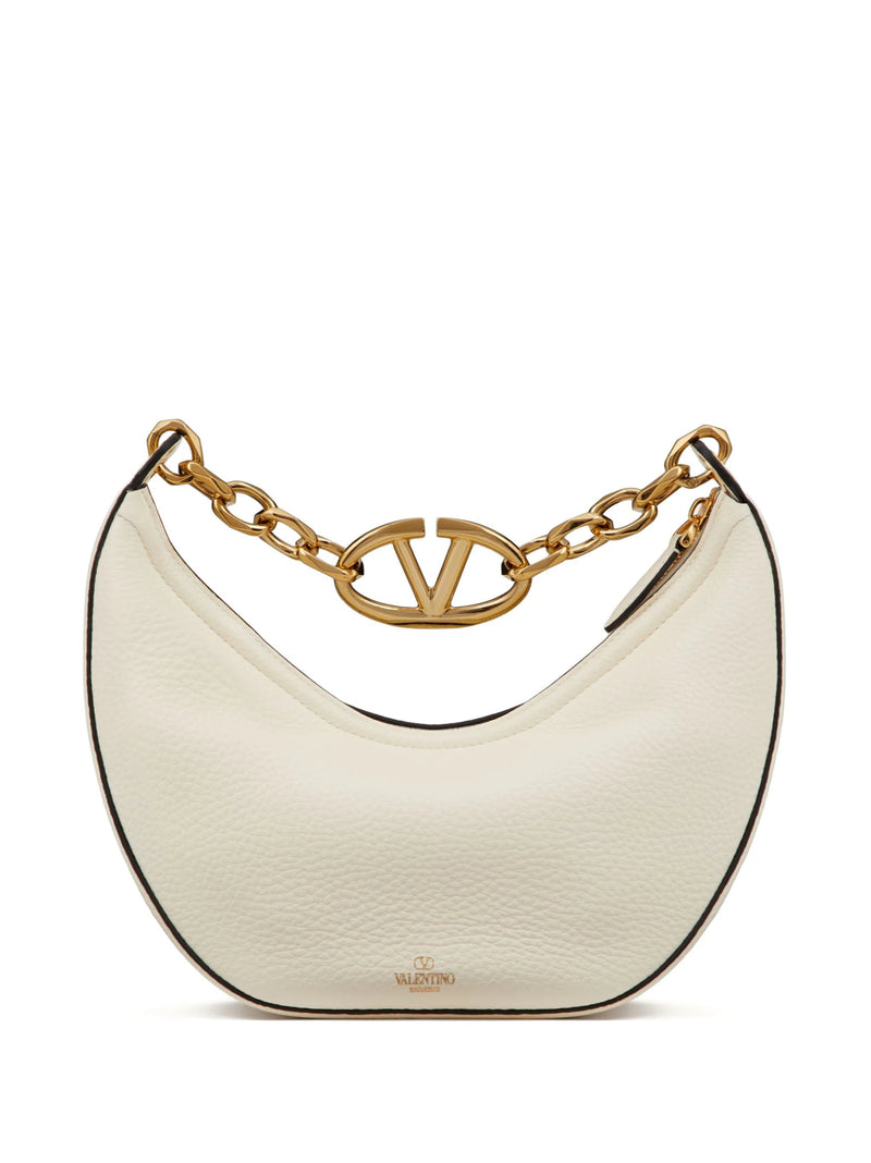 small VLogo Moon leather shoulder bag - LISKAFASHION