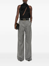 straight - leg wool trousers - LISKAFASHION