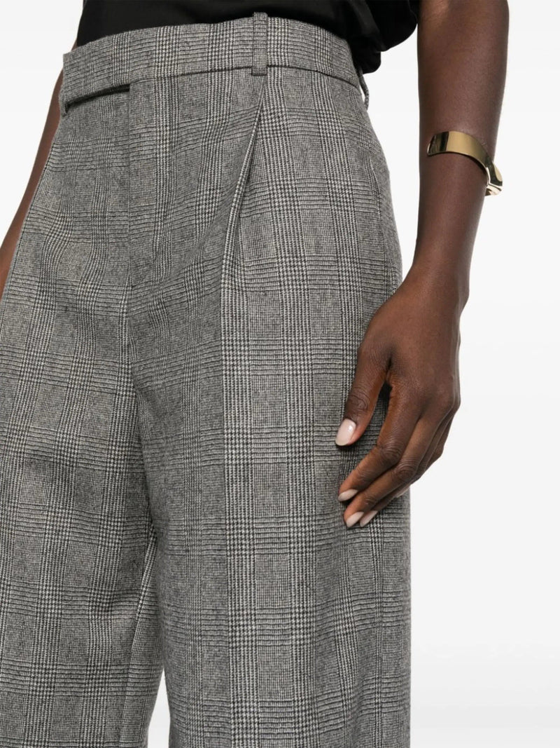 straight - leg wool trousers - LISKAFASHION