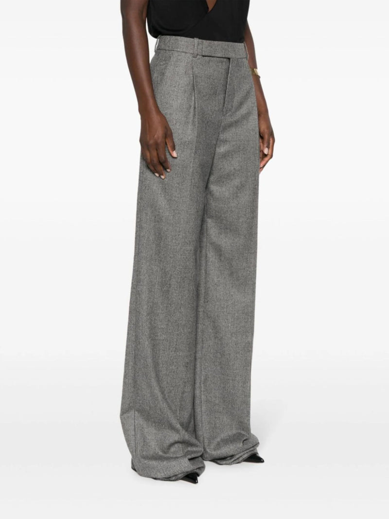 straight - leg wool trousers - LISKAFASHION