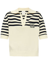 striped 4G knit polo - LISKAFASHION