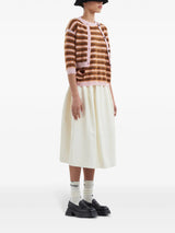 striped brushed wool jumper - LISKAFASHION