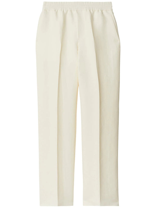 tapered - leg canvas trousers - LISKAFASHION