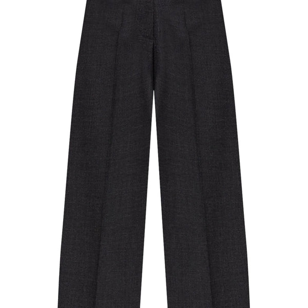 パンツ Givenchy Givenchy Dark Grey Wool Wide Trousers GIVENCHY Fall 2014 Basketball Collection Size 32 Gray Black